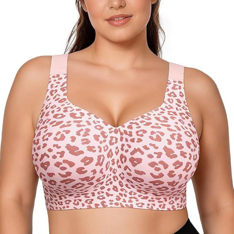 Minimizer Bra Women - Leopard Jelly-bh's Geen beugel Push-up draadloze