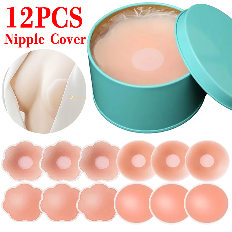 Push Up Bra Silicone - 6/12 stuks onzichtbare zelfklevende borstplakkers herbruikbare