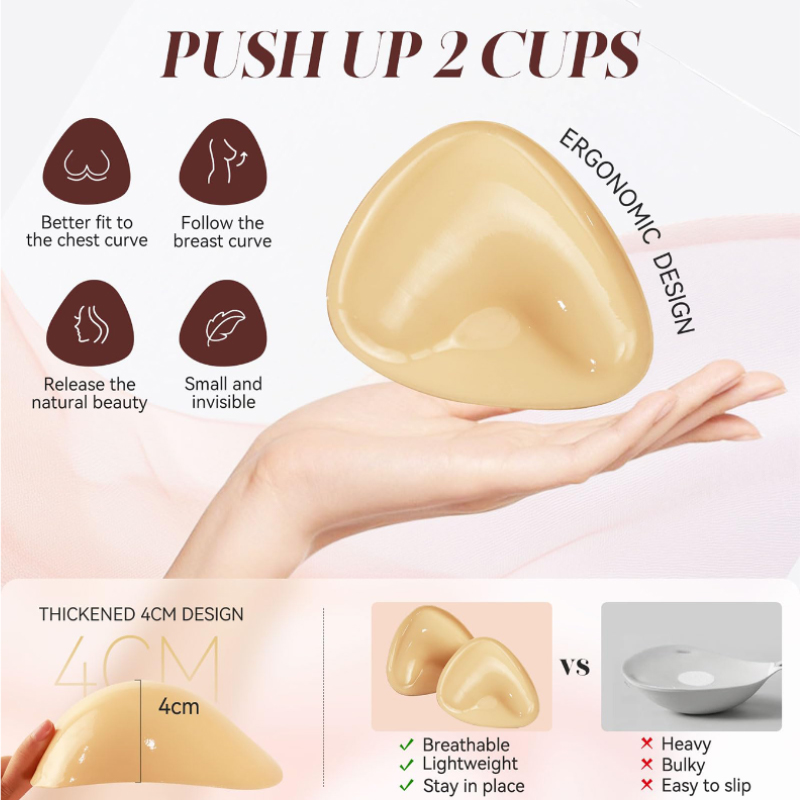 Kave 1/2 paar dubbelzijdige kl - Push Up Bra Silicone recensie en prijs