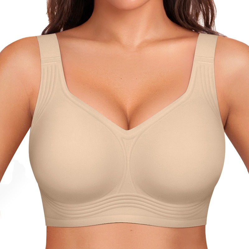 Plus Size Wireless Jelly BH Da - Minimizer Bra Women recensie en prijs