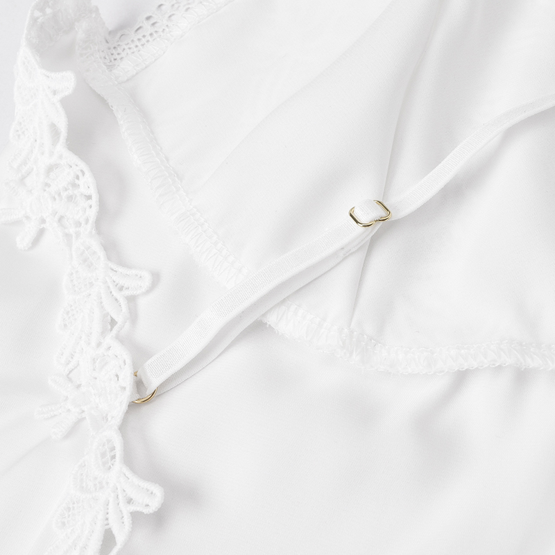 Bruidsgewaad van satijn en kan - Sheer Mesh Bra recensie en prijs